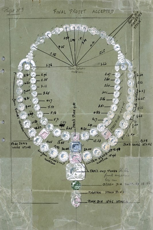 The Sketch of Jeanne Toussaint Necklace