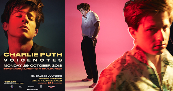 Charlie Puth Voicenotes Live in Bangkok 2018