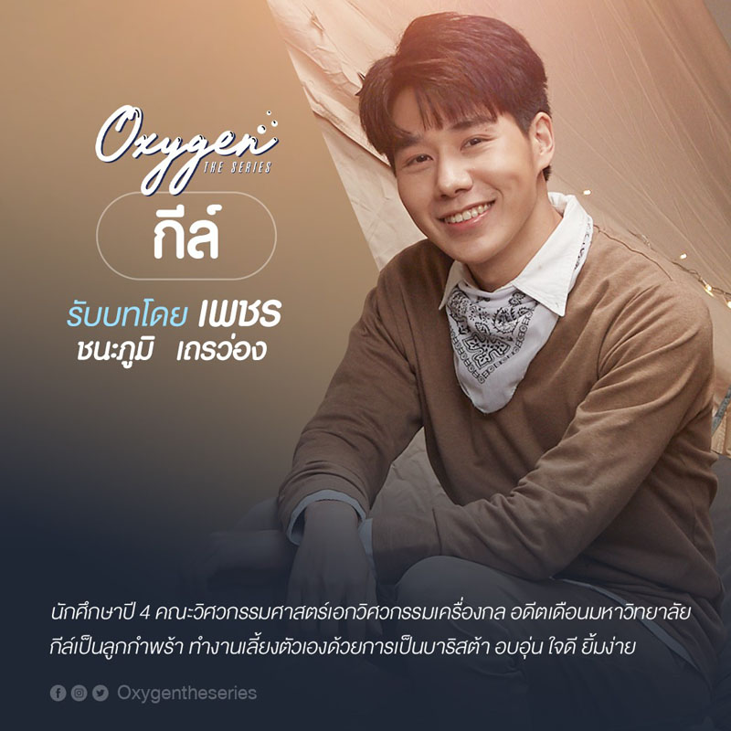 นักแสดง ในซีรีส์ Oxygen The Series ดั่งลมหายใจ