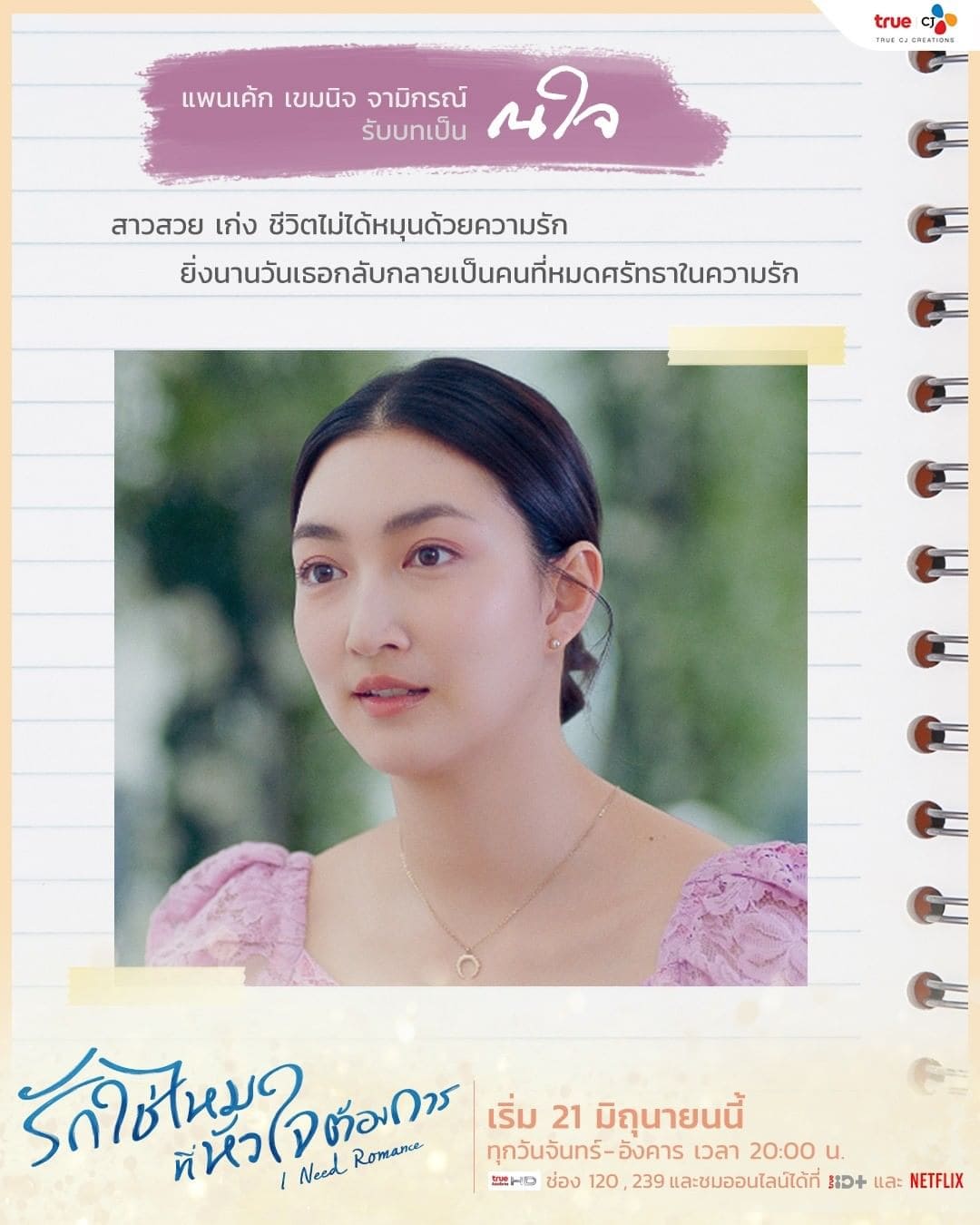 แพนเค้ก เขมนิจ จามิกรณ์ รับบท ณใจ