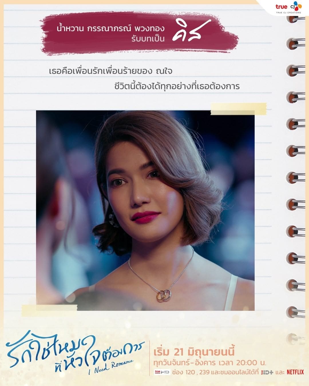 น้ำหวาน กรรณาภรณ์ พวงทอง รับบท คิส