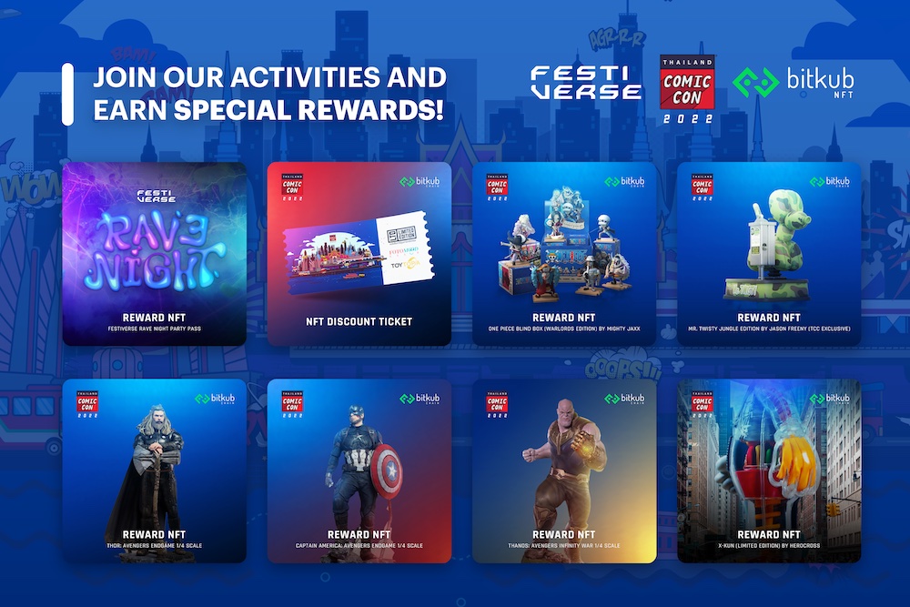 Bitkub Chain บุกงาน Thailand Comic Con 2022 และ Festiverse
