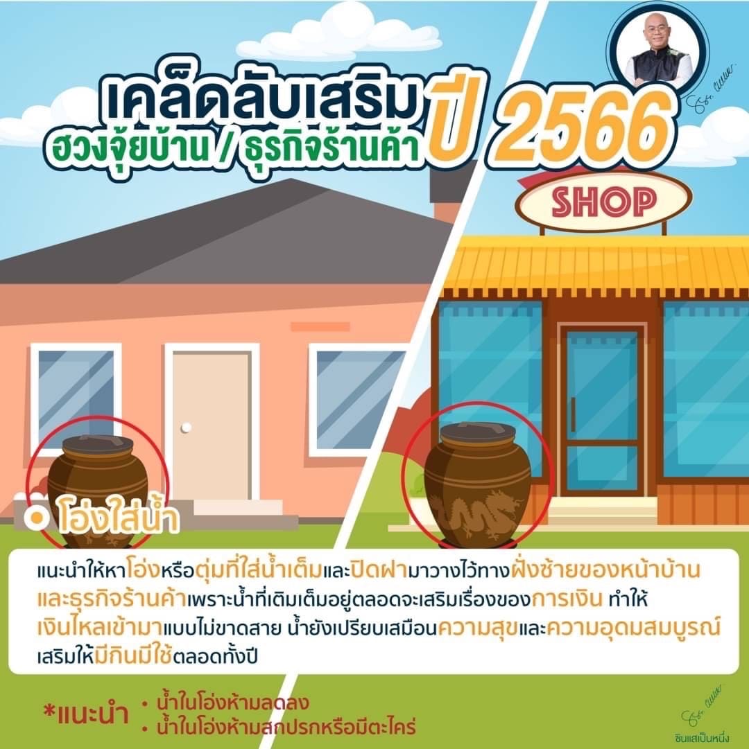 ฮวงจุ้ยบ้าน ธุรกิจร้านค้า 3 เคล็ดลับเสริมดวง เสริมเฮง ด้วย โอ่ง ต้นส้ม พรมสีน้ำเงิน