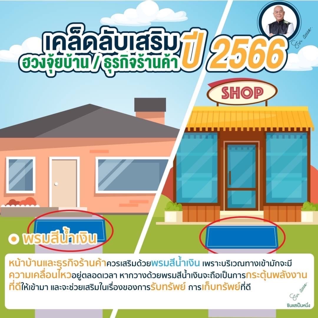 ฮวงจุ้ยบ้าน ธุรกิจร้านค้า 3 เคล็ดลับเสริมดวง เสริมเฮง ด้วย โอ่ง ต้นส้ม พรมสีน้ำเงิน