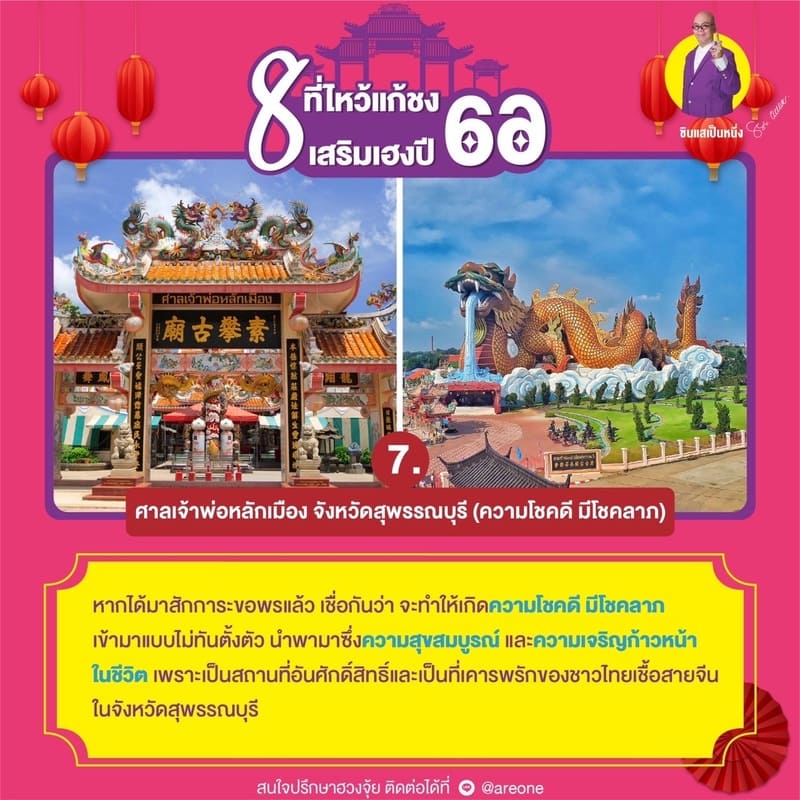 ศาลเจ้าพ่อหลักเมือง จังหวัดสุพรรณบุรี (ความโชคดี มีโชคลาภ)